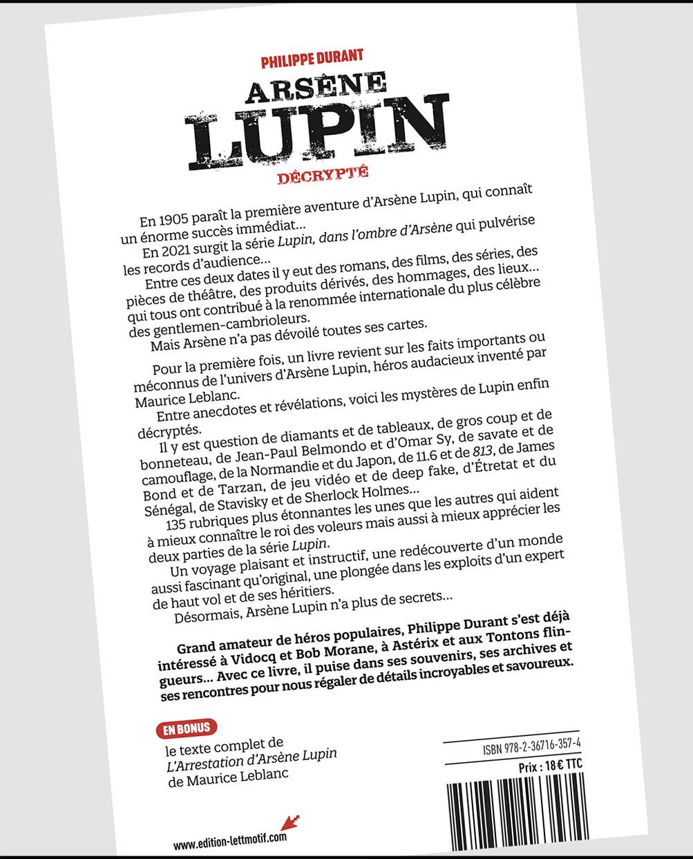 Arsene Lupin Decrypte Des Romans De Maurice Leblanc A La Serie Phenomene Editions Lettmotif